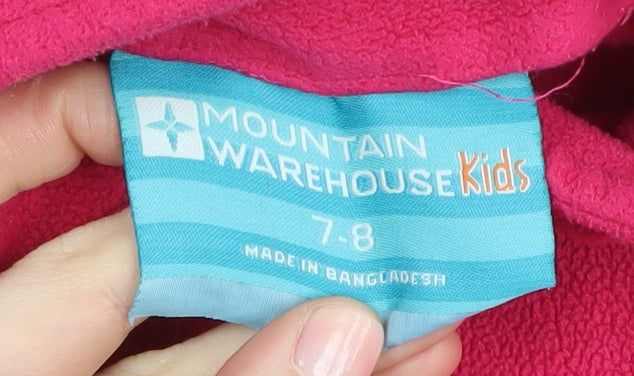 Additional view of Mountain Warehouse girls’ pink fleece jacket 7-8 years
