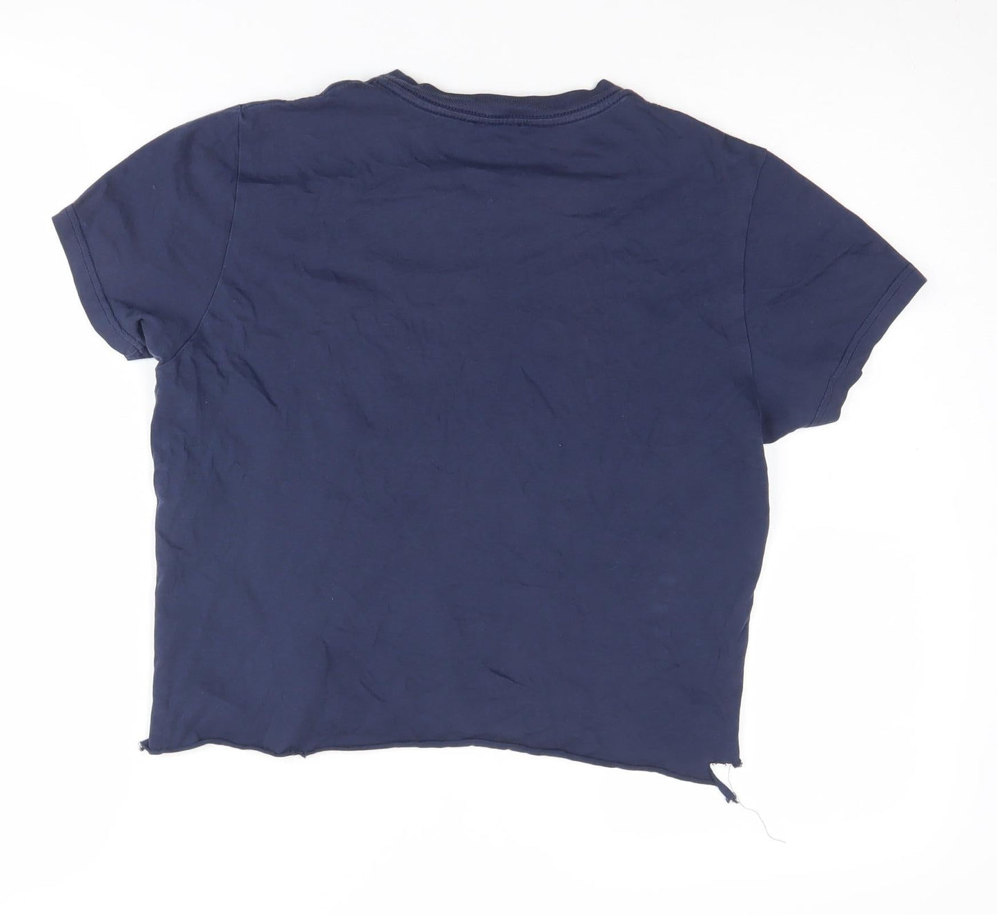 Diesel Women's Blue Crew Neck T-Shirt Size 14 Casual