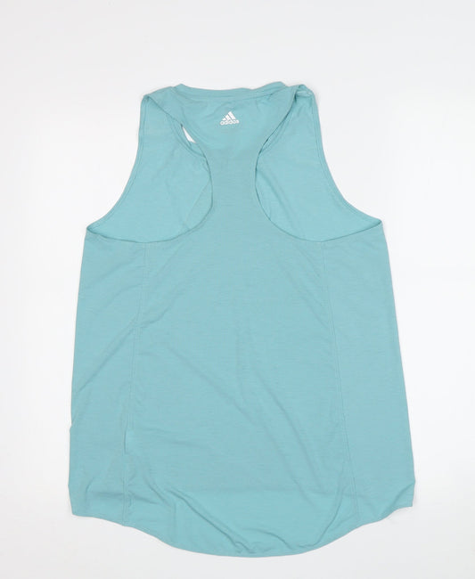Adidas Women's Blue Gym Tank S - Lightweight & Breathable