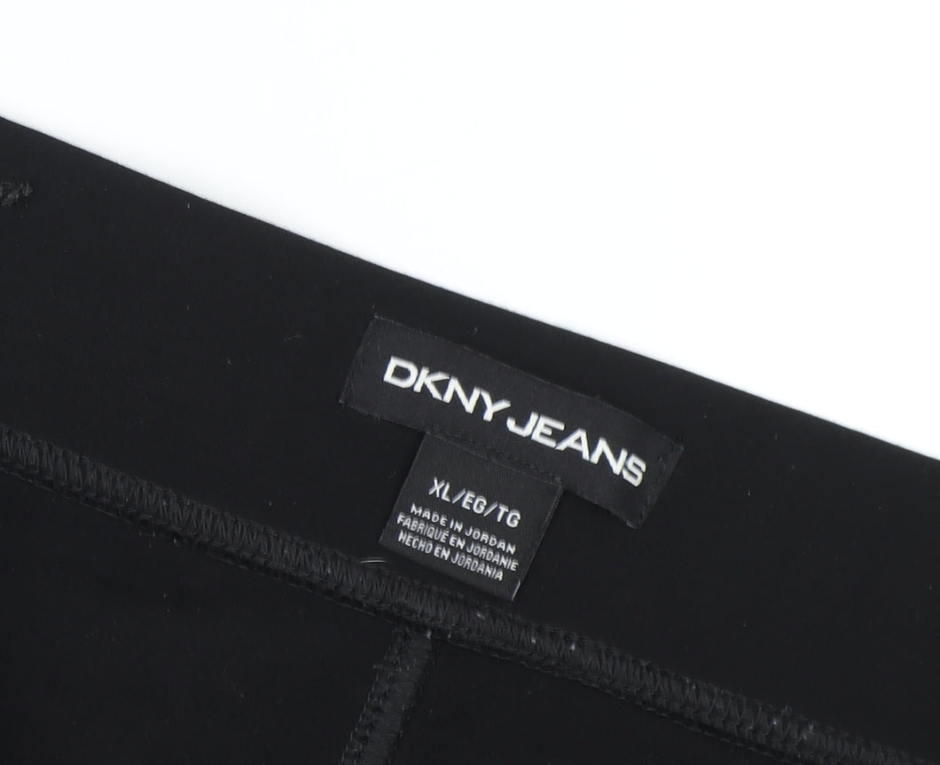 DKNY Women's Black XL Jegging Leggings