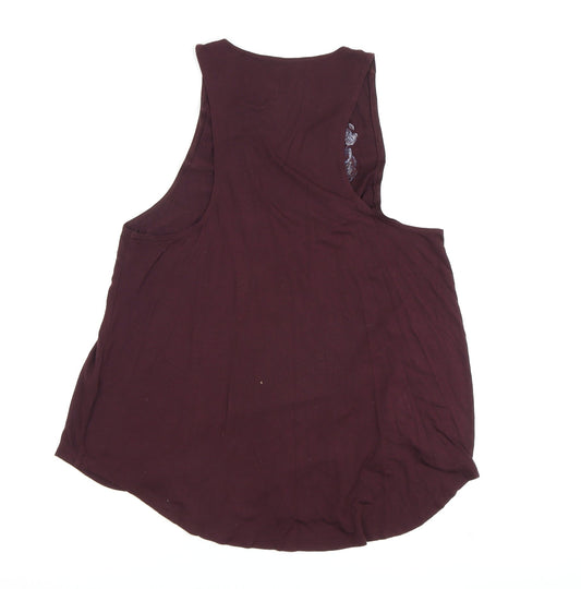 American Eagle Women's Brown Tank M Scoop Neck