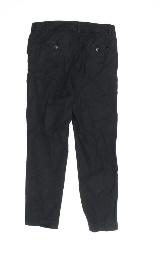 Mint Velvet Women's Black Chino Trousers Size 8