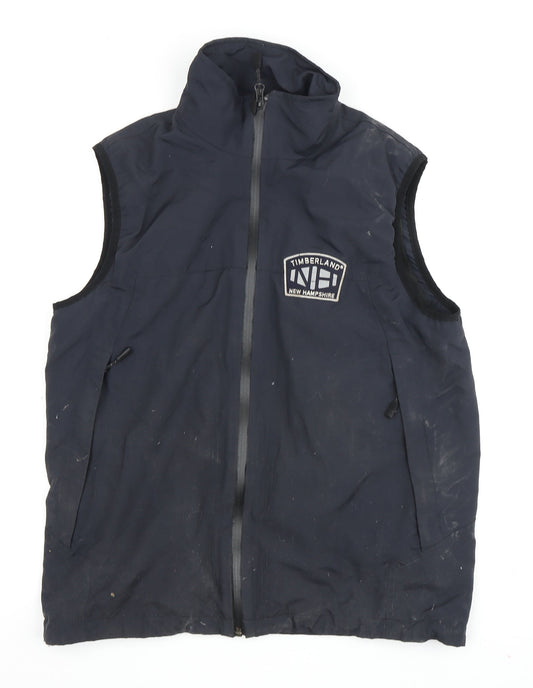 Timberland Men's Black S Waistcoat, Outdoor, Zip, Breathable