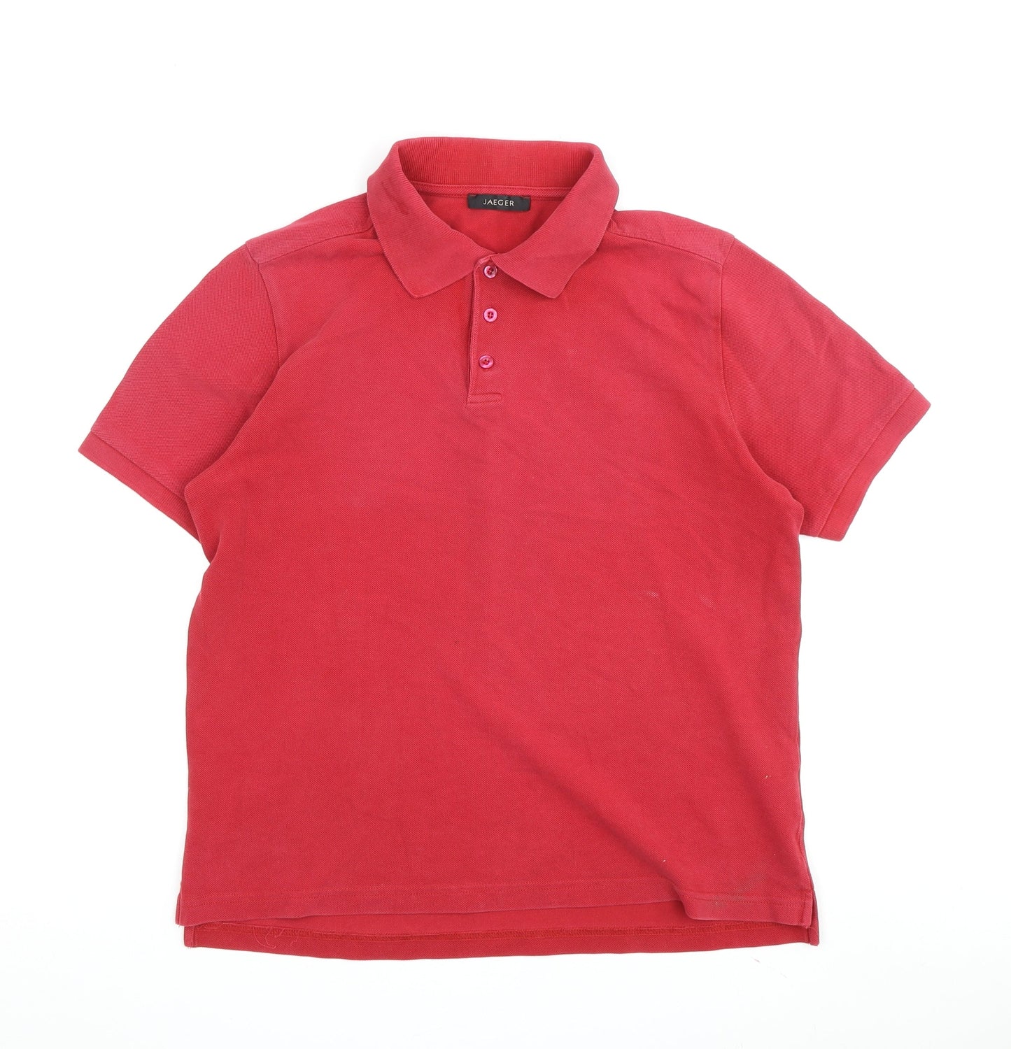 Jaeger Men's Red Polo Shirt S Short Sleeve