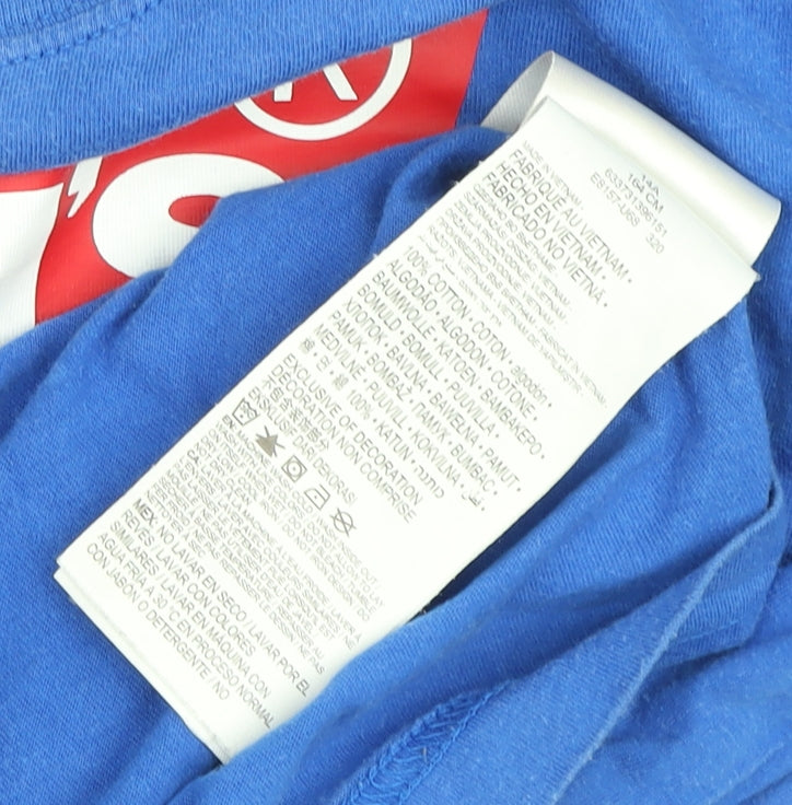 Levi's Boys Blue Short Sleeve Logo T-Shirt 14 Years