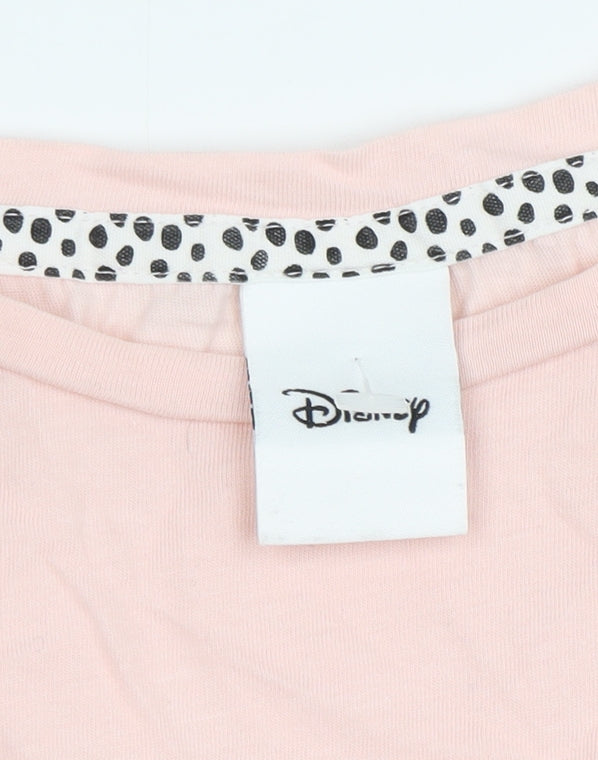 Teenss UK Size L Disney Pink 100% Cotton T-Shirt