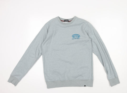 Animal Men's Blue XS Pullover Sweatshirt, Logo Accent
