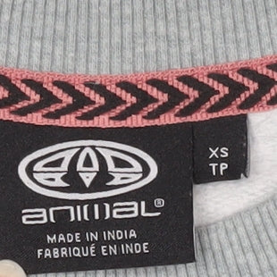 Animal Men's Blue XS Pullover Sweatshirt, Logo Accent