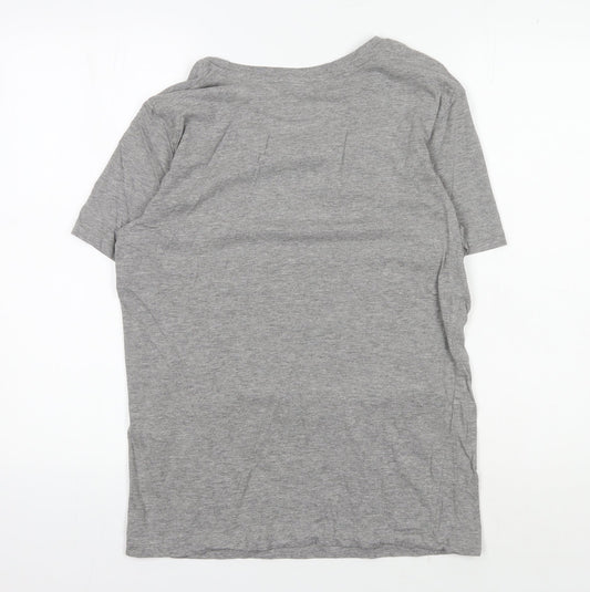 Jack & Jones Grey Graphic Print Men's T-Shirt