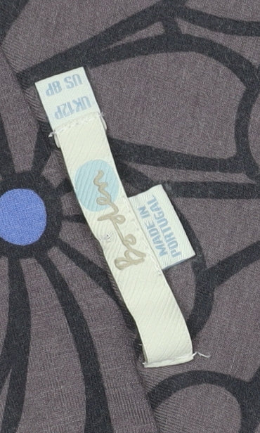 Boden Women's Floral Brown Midi Dress Size 12