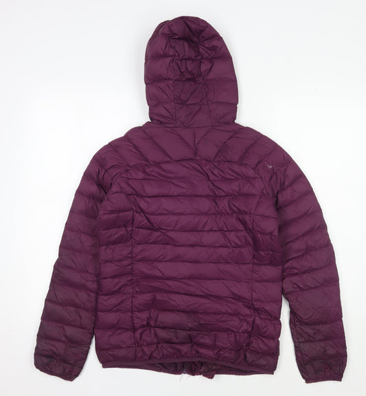 Trespass Women's Purple Puffer Jacket Size 10