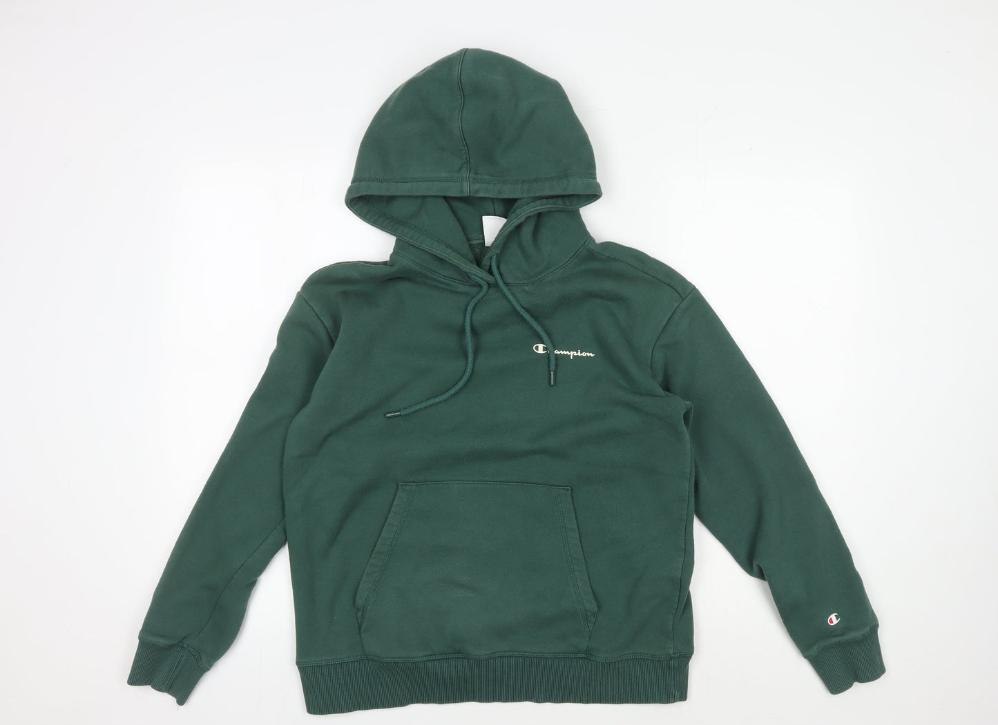 Champion Men's Green Hoodie Medium Pullover