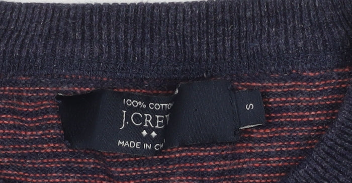 Brand and care label for J.Crew Men's S Multicoloured Striped Pullover, Casual Jumper