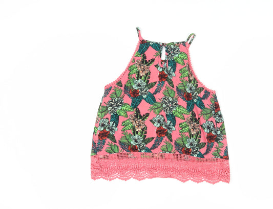 Superdry Women's Pink Floral Camisole Tank XS