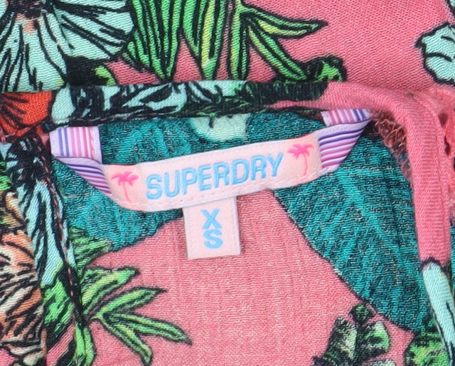 Superdry Women's Pink Floral Camisole Tank XS