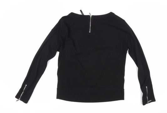 Womens UK Size 8 Karen Millen Black Nylon Blend Blouse