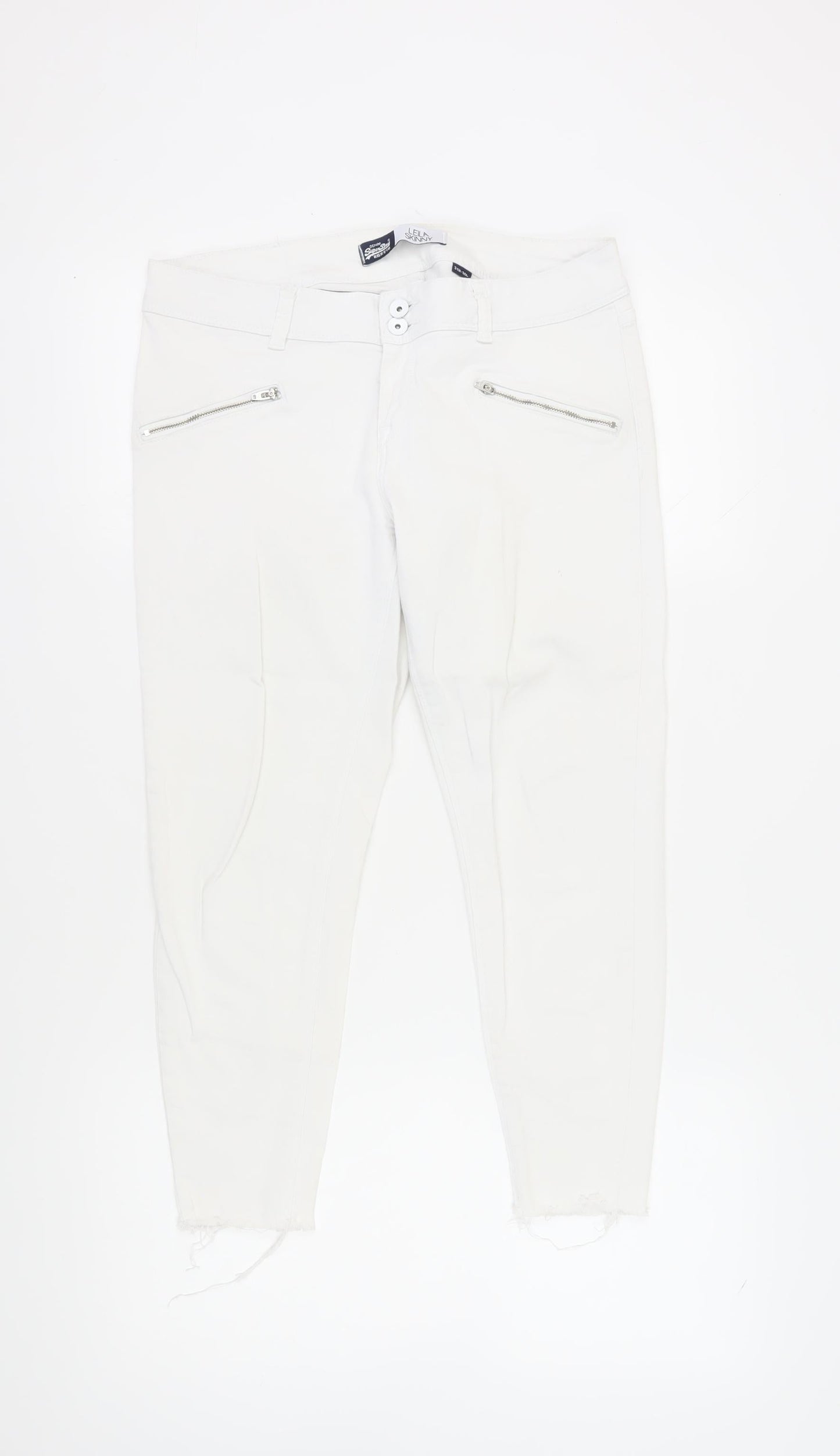 Superdry Women's White Skinny Jeans Size 31