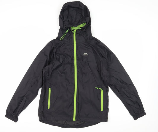 Trespass Men's Black Windbreaker Jacket 2XS Casual Outdoor