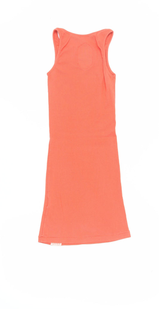 Superdry Women's Orange Tank Dress M, Scoop Neck, Sleeveless