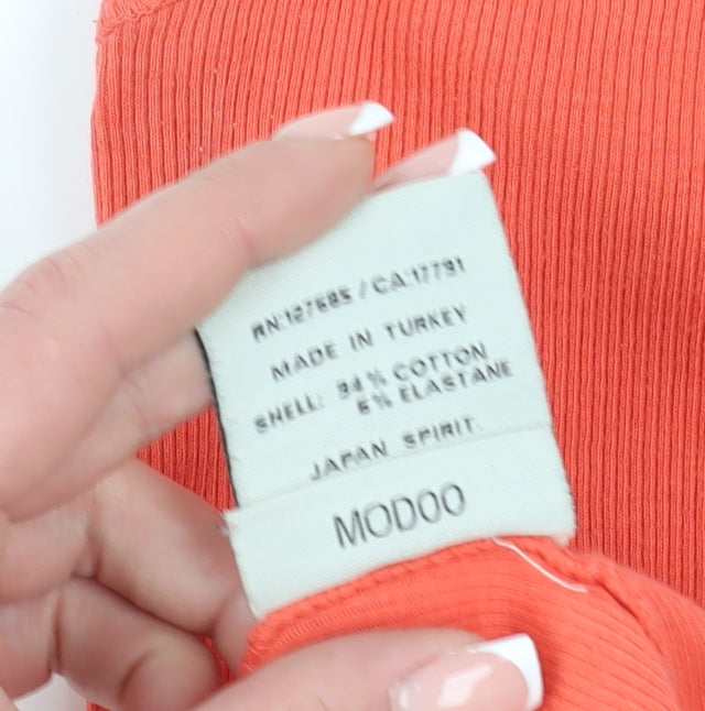 Superdry Women's Orange Tank Dress M, Scoop Neck, Sleeveless