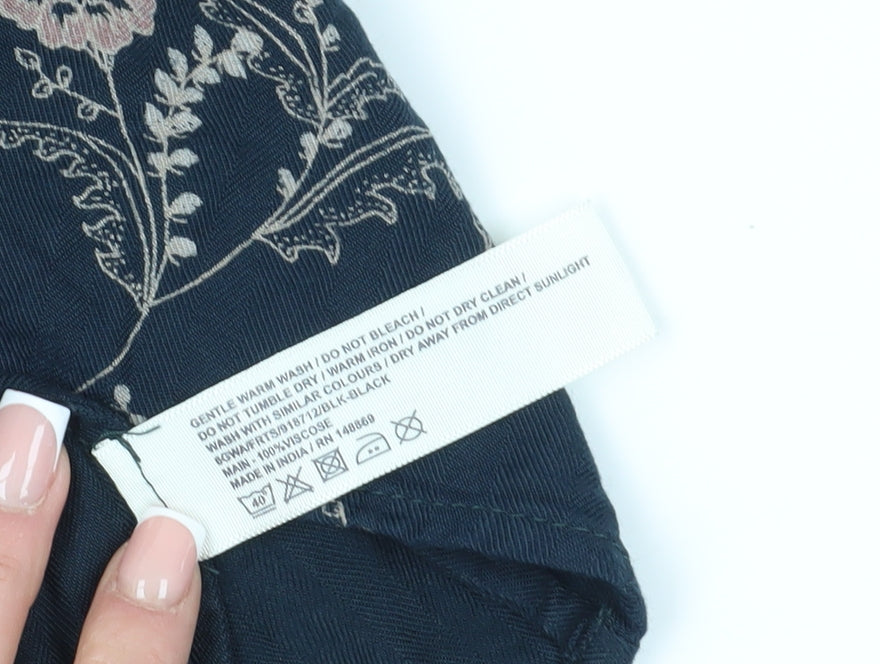 FatFace Women's Blue Floral A-Line Skirt Size 8