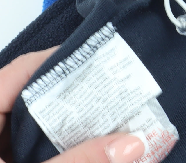 Brand and care label for Regatta boys’ blue fleece hooded jacket -, size 11