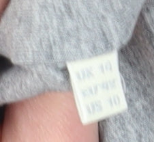 Whistles Women's Grey Pencil Skirt, Size 10, Stretch Cotton