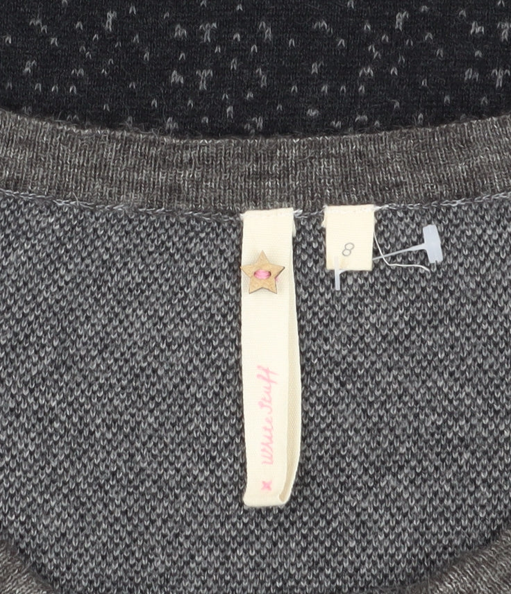White Stuff Women's Grey Shift Dress Size 8