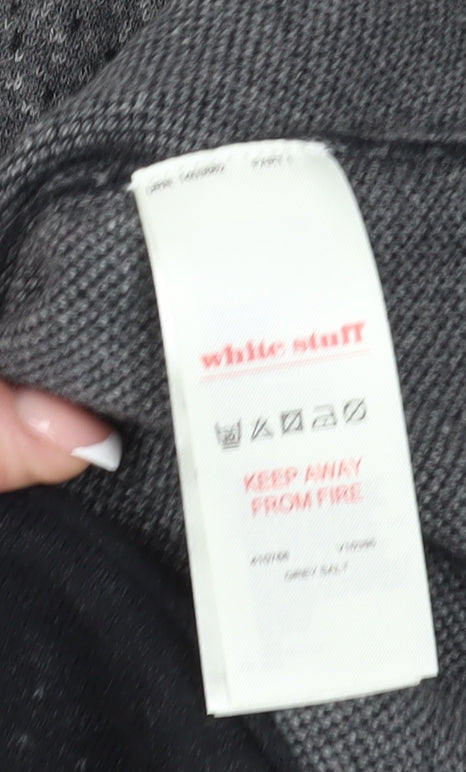 White Stuff Women's Grey Shift Dress Size 8
