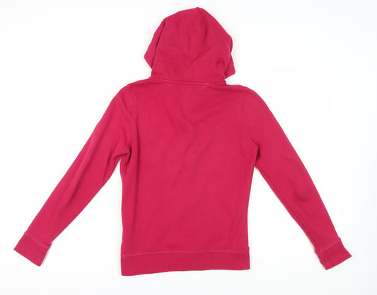Hilfiger Denim Women's Red Hoodie, Size S, Full Zip Casual