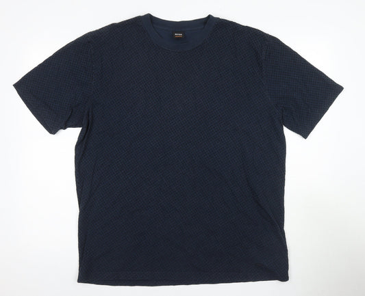 Hugo Boss Men's XL Blue Crew Neck T-Shirt