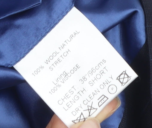 Daniel Hechter Men's Blue Striped Blazer Jacket, Size 38S