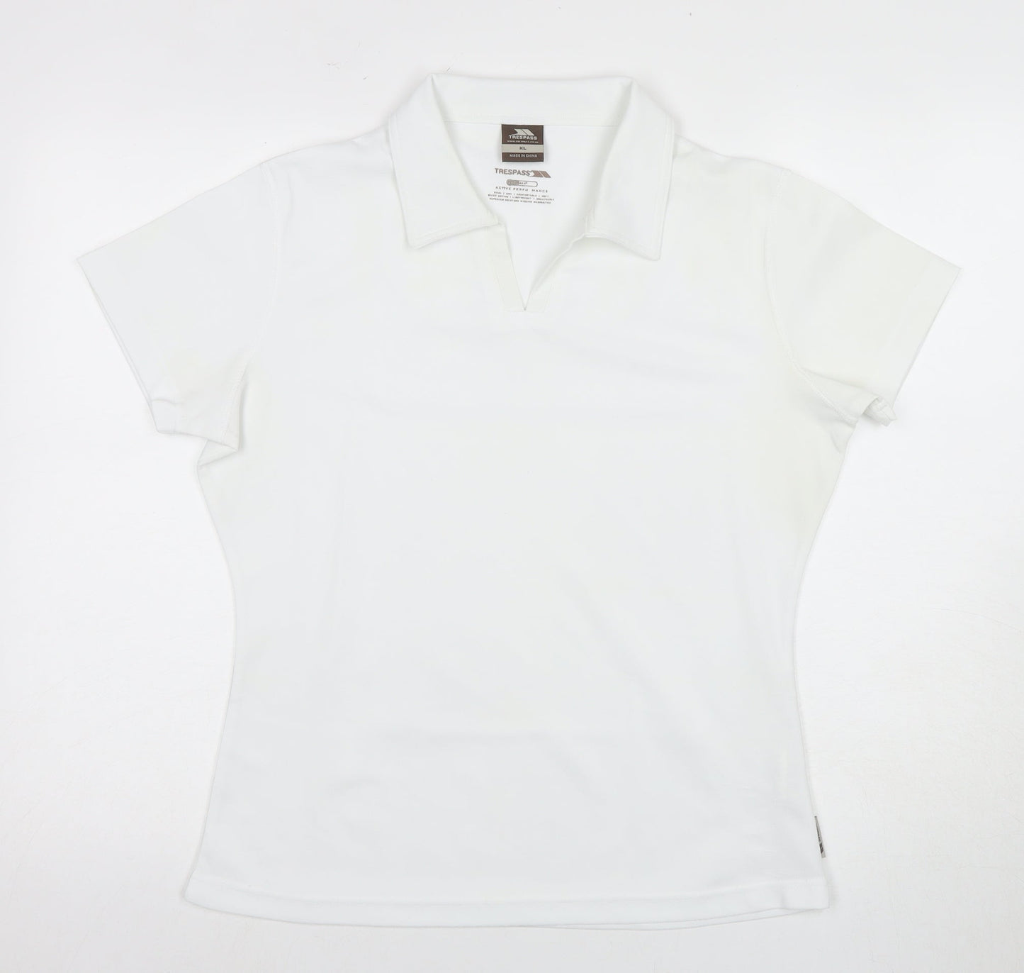 Trespass Women's White Polo Shirt XL Quick Dry