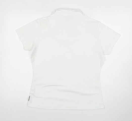 Womens UK Size XL Trespass White Polyester Polo