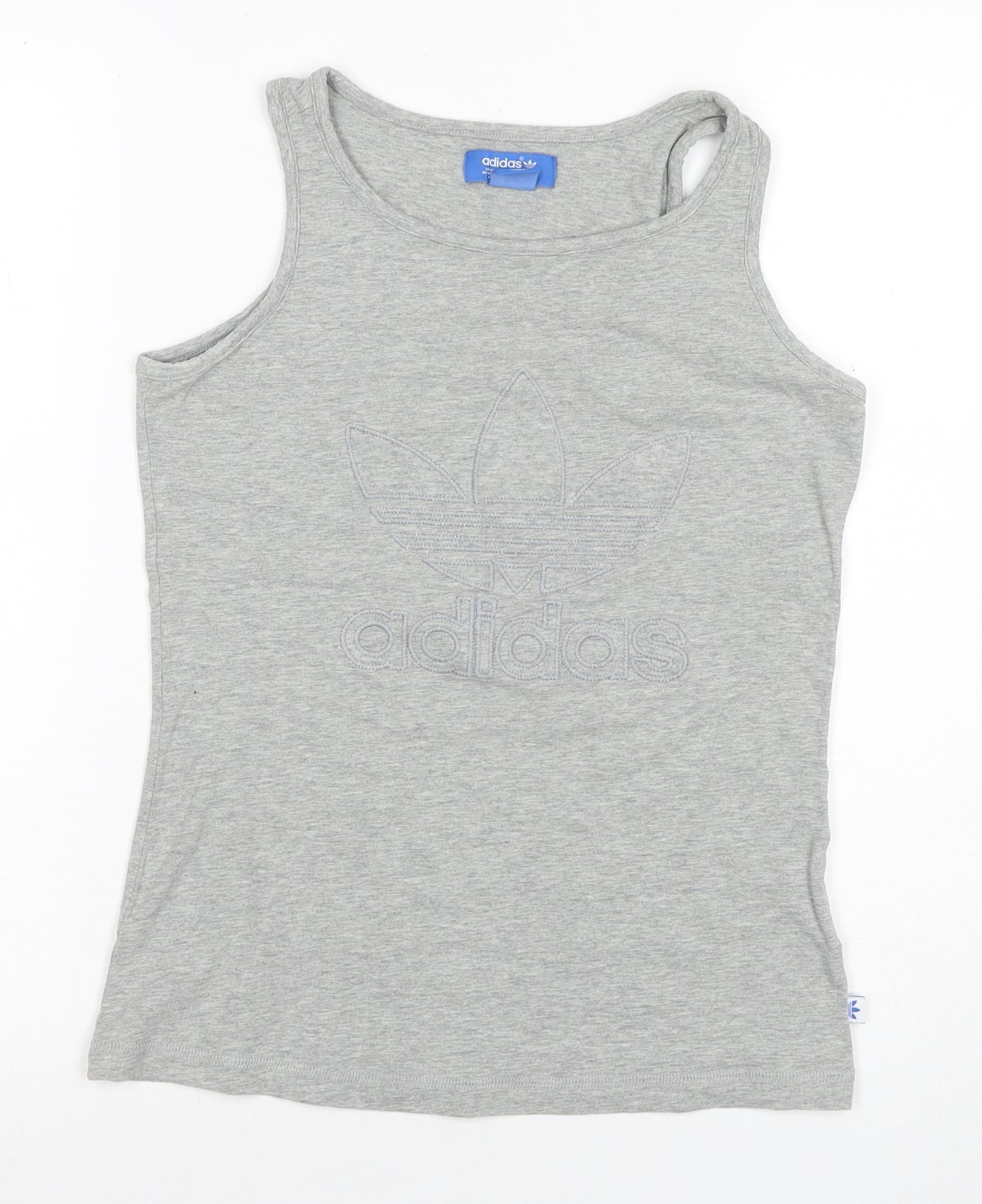 Adidas Women's Grey Tank Top, Size 10, Summer Essential