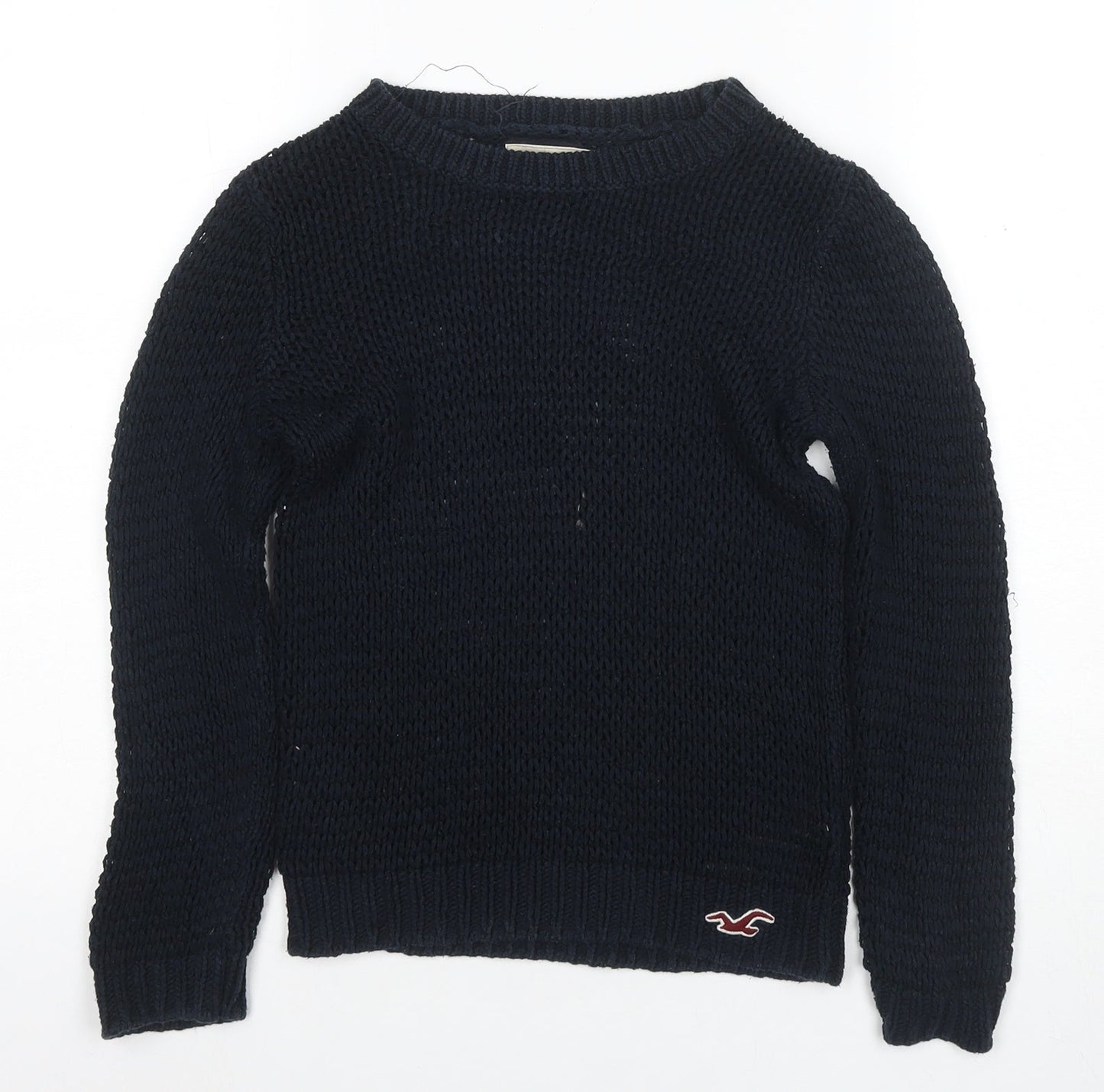 Hollister Women's Black Knit Pullover Jumper M