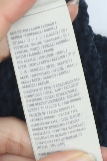 Hollister Women's Black Knit Pullover Jumper M