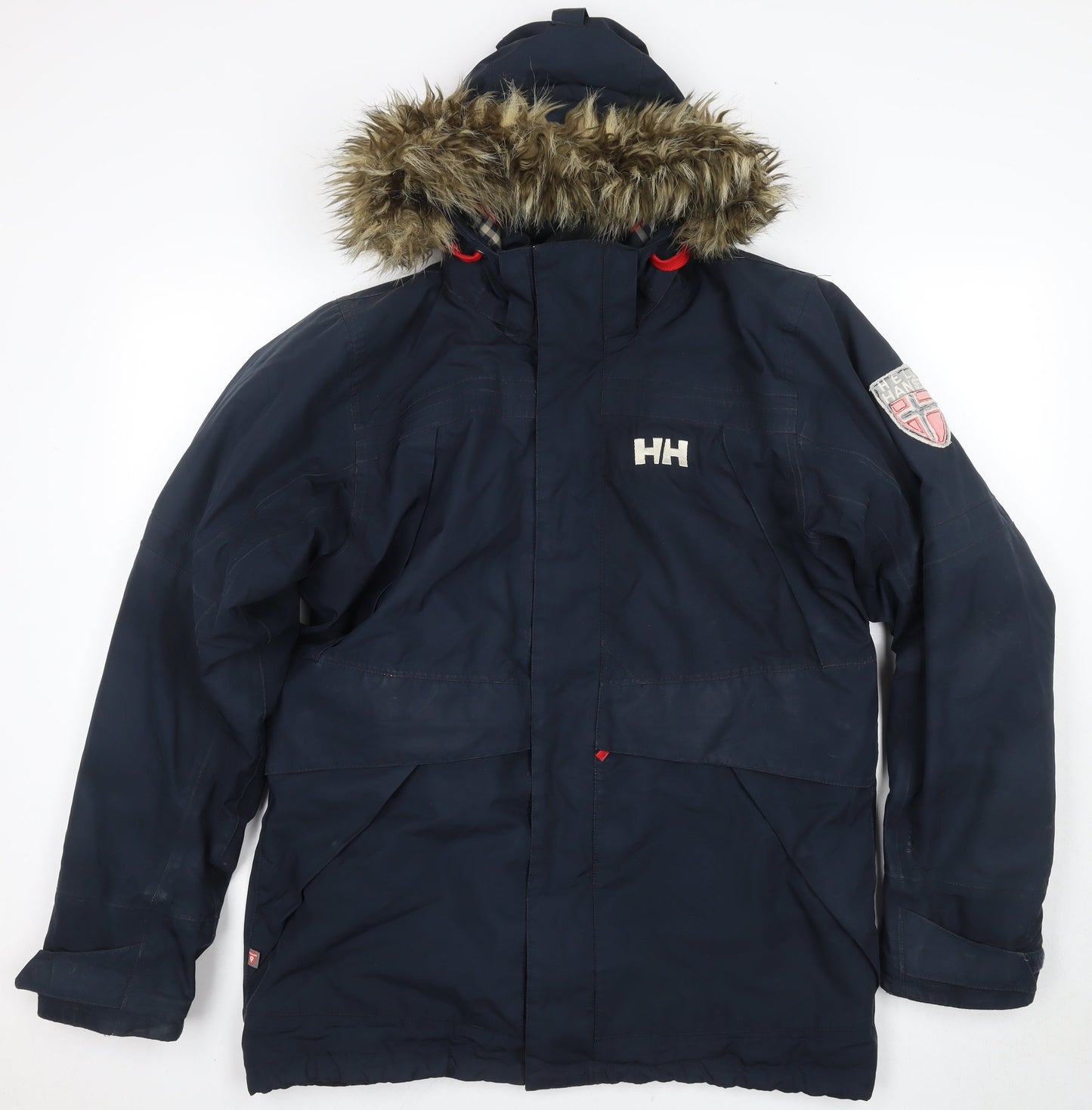 Helly Hansen Unisex Blue Parka L Hooded Insulated