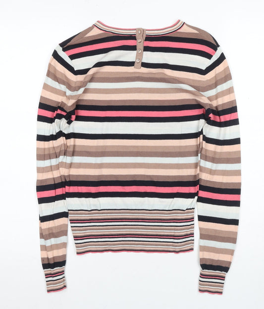 Womens UK 10 Regular Ted Baker Multicoloured Pullover Tight-Knit