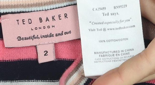 Ted Baker Women's Striped Pullover Jumper, Size 10