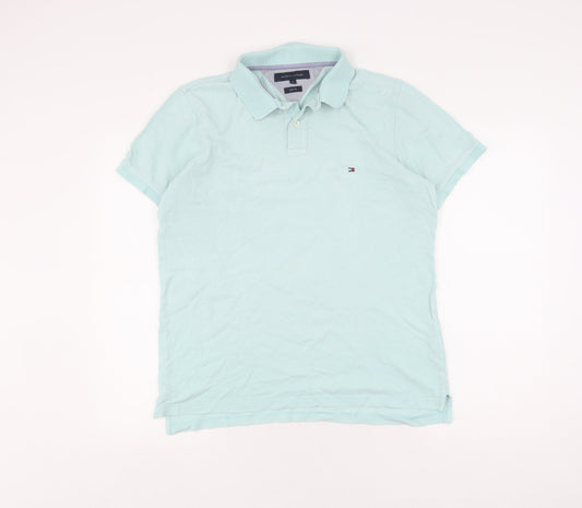 Tommy Hilfiger Men’s Blue Slim Fit Polo, Size L