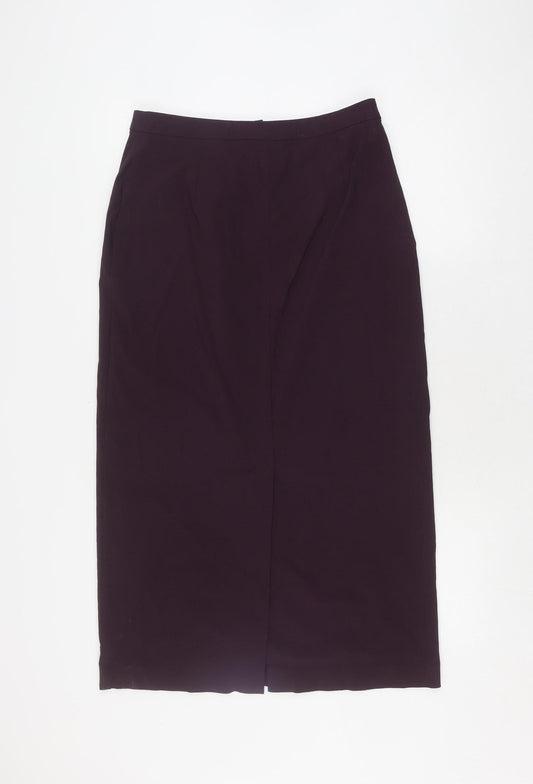 CASUAL CLUB Women's Purple Pencil Skirt Size 12