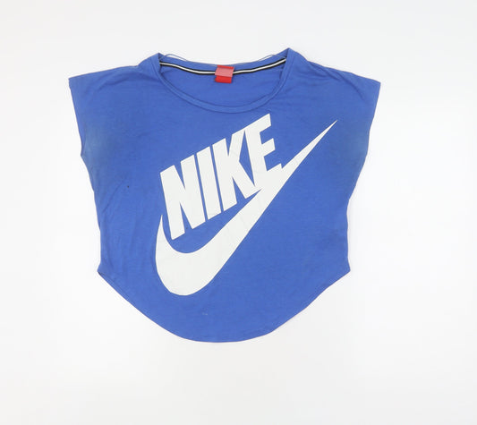 Nike Blue Unisex T-Shirt, Sleeveless, Small