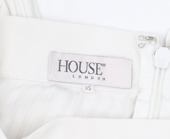 Additional view of House of London Ivory Wide-Leg Trousers XS