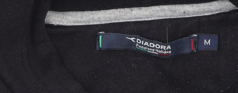 Diadora Men's Black Pullover Hoodie M
