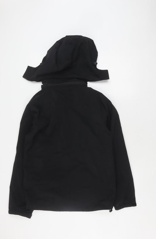 Donnay Men's Black Hooded Parka Jacket S