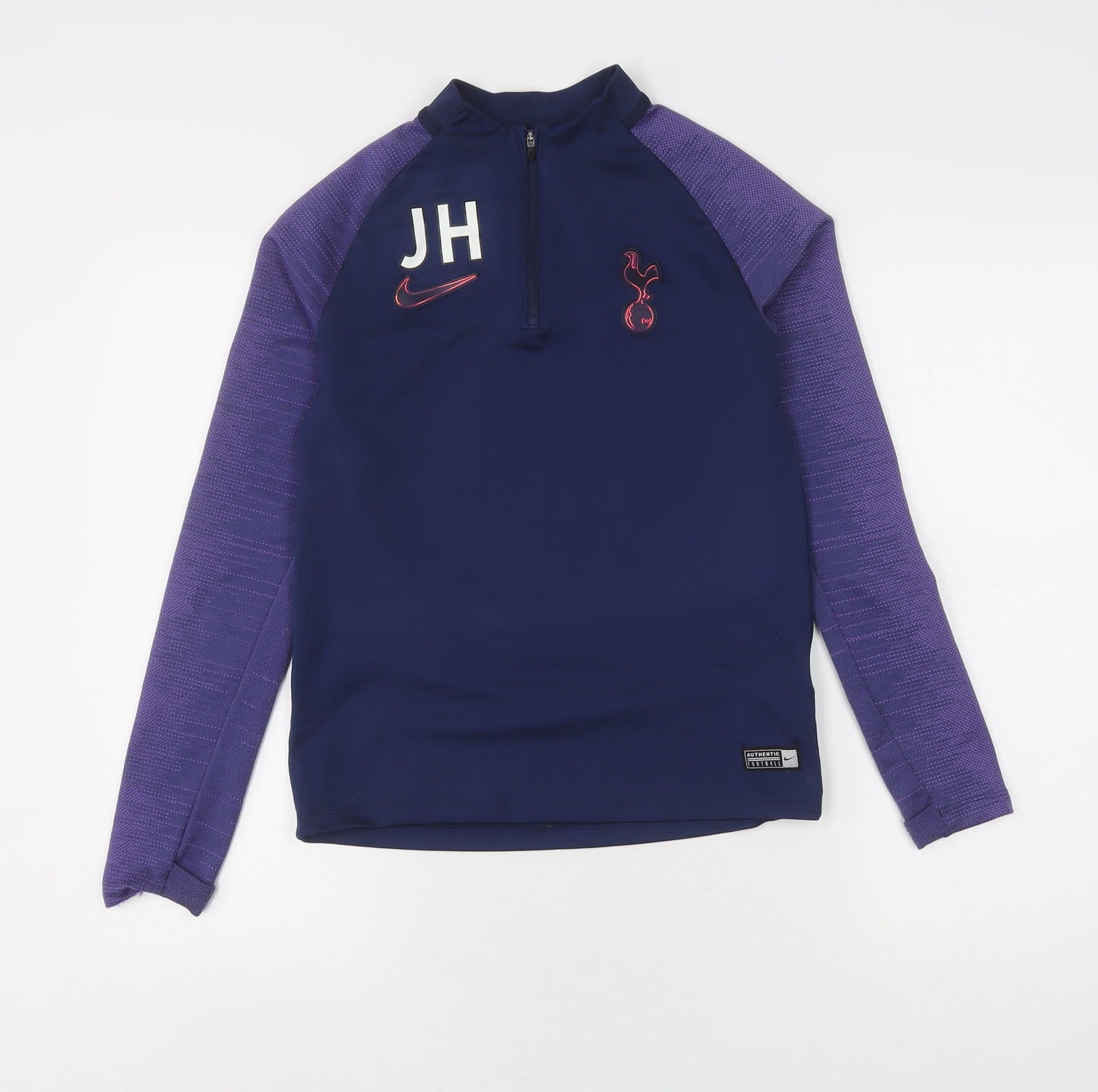 Nike Men's Purple Polo, L, 1/4 Zip, Football Training