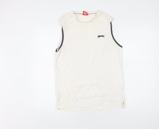 Slazenger Men's Ivory Tank Top M Gym & Training Sportswear