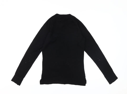 Mountain Warehouse Women's Black Long Sleeve Merino Top