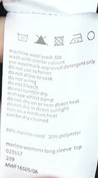 Mountain Warehouse Women's Black Long Sleeve Merino Top